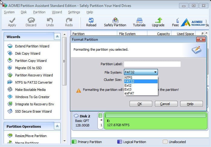 hp usb fat32 format tool