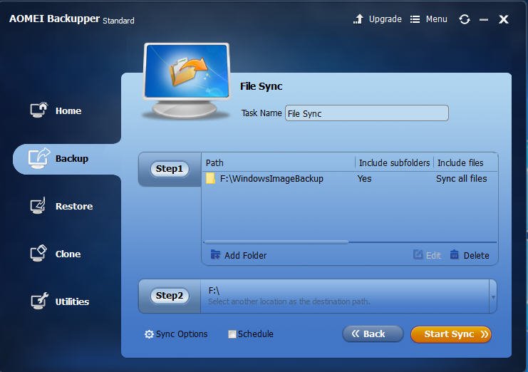 Freeware to Sync Files to External Hard Drive in Windows 10