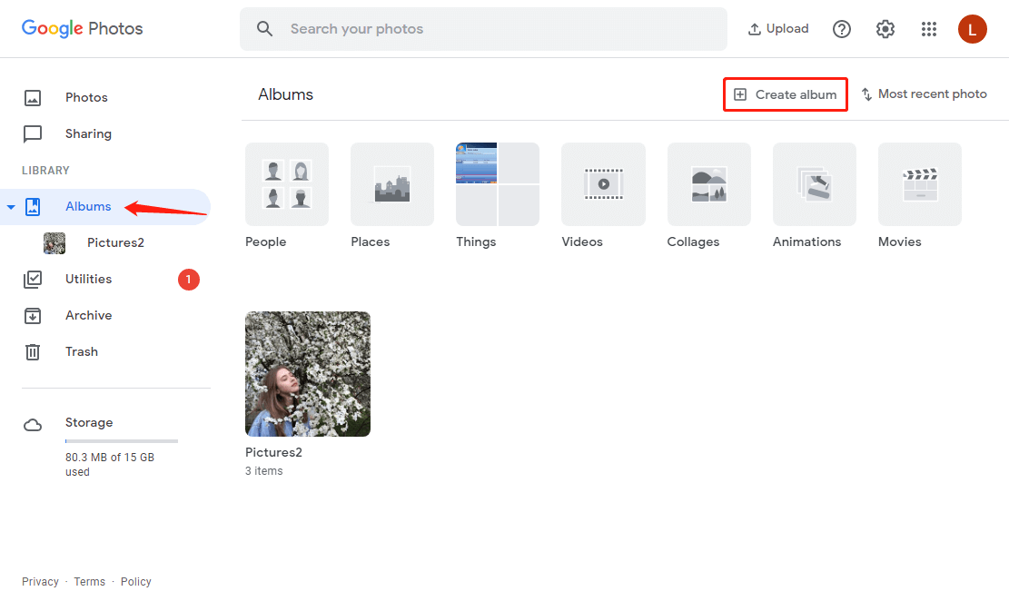 how to download google photos album to pc