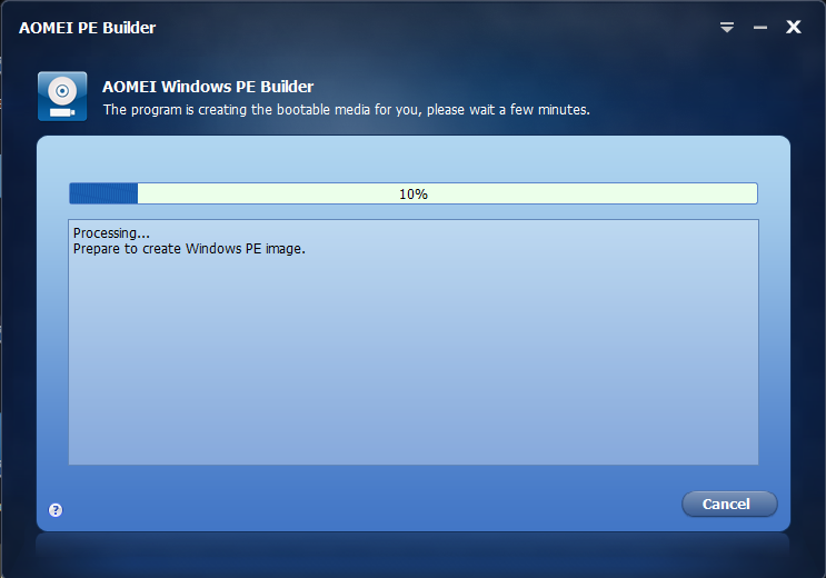 How To Create A WinPE Bootable Media With AOMEI PE Builder