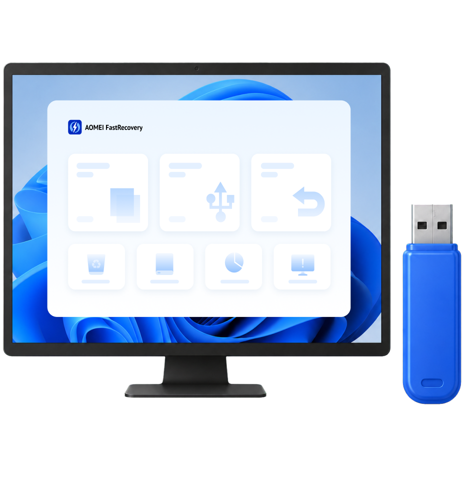 AOMEI FastRecovery USB drive recovery interface