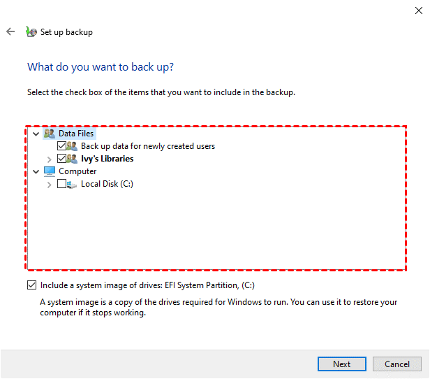 select files