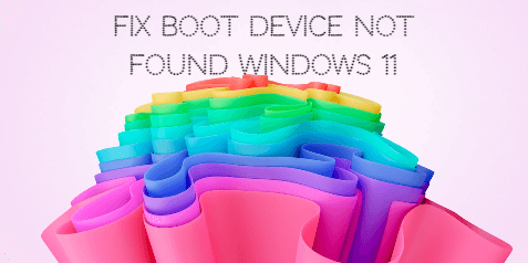 How to Fix Boot Device Not Found Windows 11 [Diagnostic Steps]