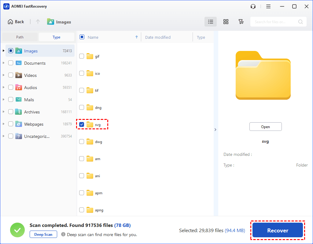 How to Recover Deleted SVG Files