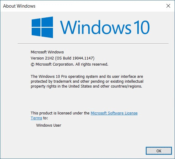 windows 10 21h2