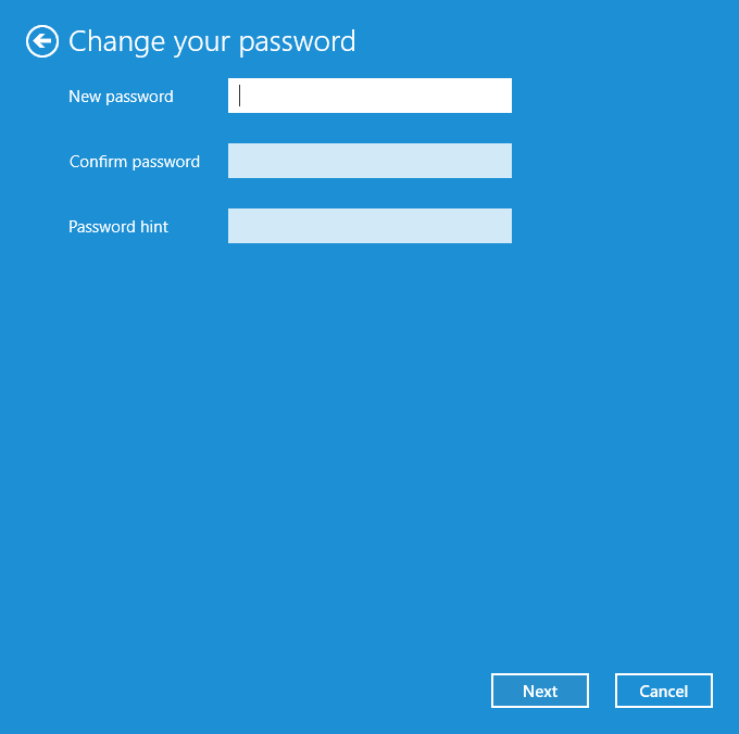 change your password