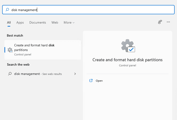 create and format hard disk partitions