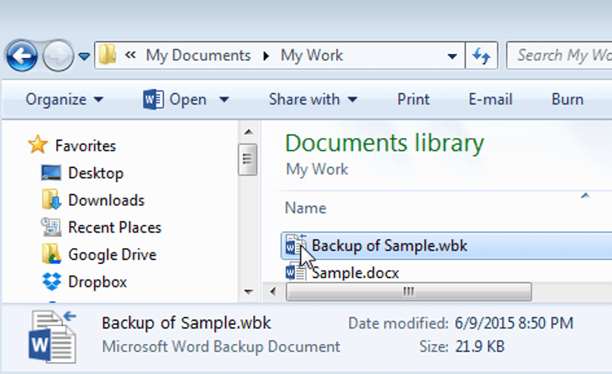 wbk word backup copy
