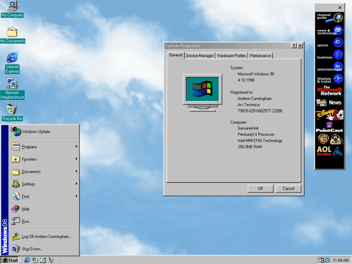 windows 98